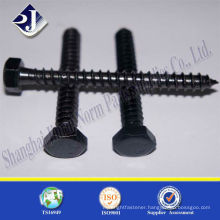 black with TS16949 ISO9001 DIN571 wood screw